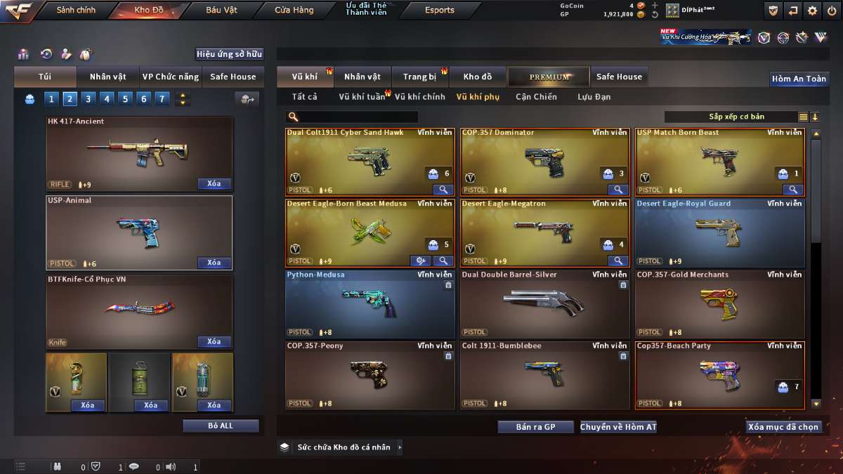 shop acc cf uy tin gia re
